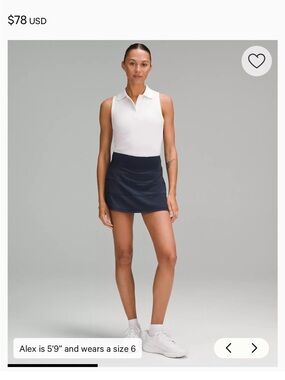 lululemon athletica Black Athletic Skirt with Logo